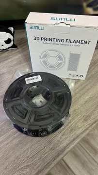 Filament SUNLU PLA+ 1.75mm 1kg BLACK / CZARNY