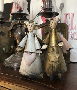 metaloplastyka figurki aniołków 