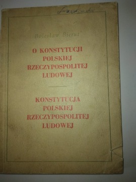 O konstytucji Polskiej Rzeczypospolitej Ludowej 