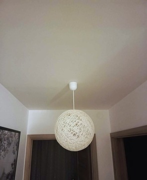 Lampa wisząca biała kula 30cm CARUBA 31-26944