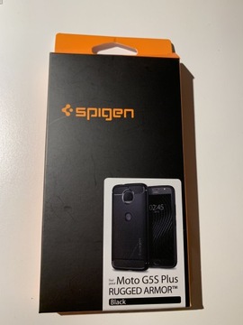 Czarne etui Spigen do telefonu Moto G5S Plus 