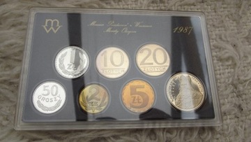 Zestaw monet obiegowych 1987