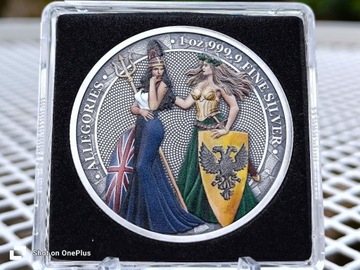 Srebrna moneta Germania i Britannia 2019 silver 