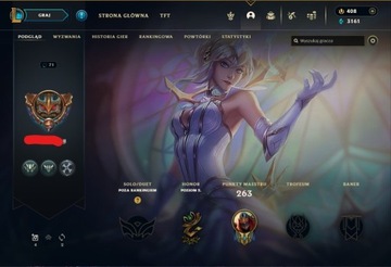 LEAGUE OF LEGENDS KONTO 48 SKINÓW 90 POSTACI