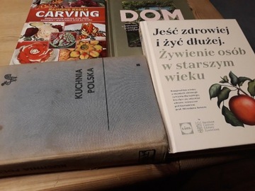 Kuchnia Polska +Carving + dwie książki Lidl +hygge