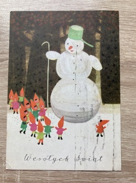 Maria Mackiewicz Wesołych Świąt  pocztówka 
