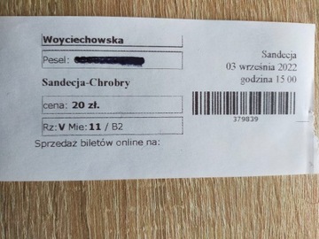 Bilet Sandecja - Chrobry 