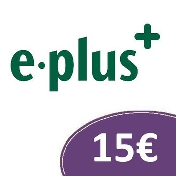 Doładowanie e-plus €15 Euro Kod Niemcy DE