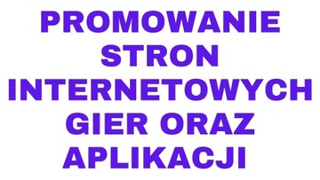 Reklama promowanie usług stron www i aplikacji