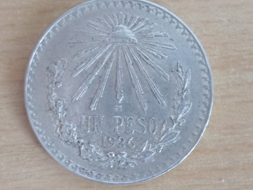 peso meksyk 1926 srebro