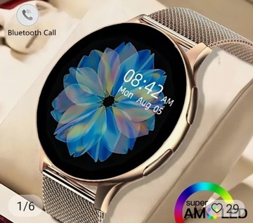  DAMSKI Złoty Nowy Smartwatch  Active Zegarek 