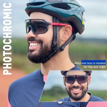 Okulary fotochromowe rowerowe