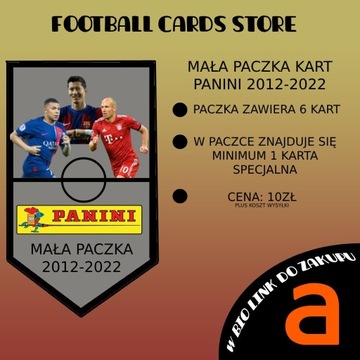 Mała paczka kart piłkarskich PANINI 2012-2022