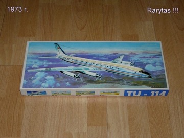 Model Samolotu -Tu 114 , 1:100  Plasticart Antyk