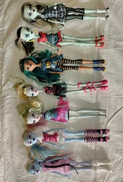 8 lalek Monster High