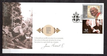 KOPERTA FDC,Fi.5094, JP II, 100.R.URODZIN, Z PW 2.