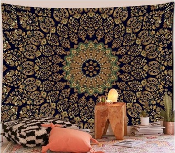 Gobelin "Brown Mandala", ok. 95cm/73cm, nowy