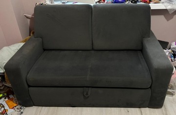 Sofa 2 osobowa zamszowa