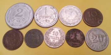Zestaw monet STARE Węgry