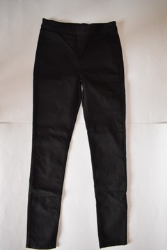 H&M Divided bardzo modne dopasowane czarne spodnie