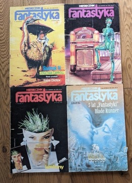 Miesięcznik Fantastyka 1987 numery  6, 7, 8, 9