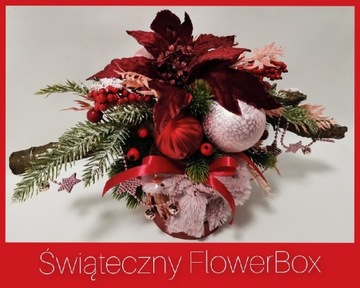 Świąteczny FlowerBox XL Pudełko Prezent 