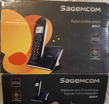 Telefon stacjona Sagemcom D14T BEZPRZEWODOWY,Super