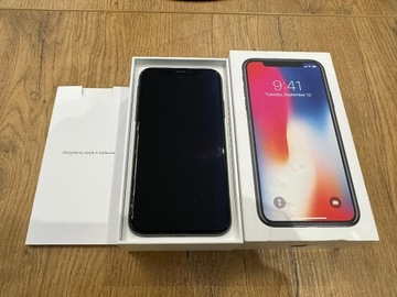 iPhone X 64GB Space Gray +pudełko +etui