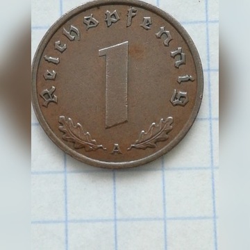1 pfennig 1938 A Niemcy. 