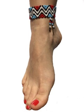 Śliczna bransoletka na kostkę (stopa) 