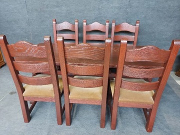 Krzesła dębowe duże solidne holenderskie