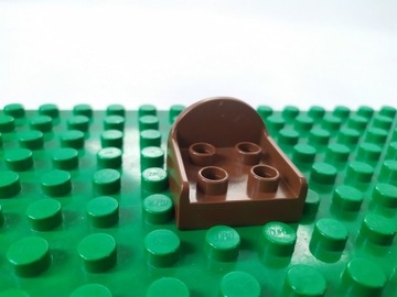 LEGO DUPLO krzesło fotel brązowy