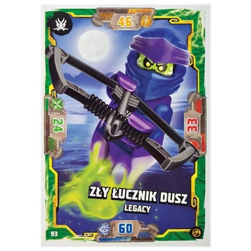 KARTA  NR 92  LEGO NINJAGO seria 7 SEABOUND