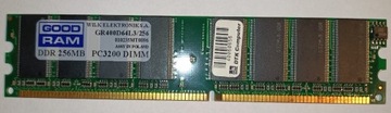 Pamięć DDR Goodram 256MB 400Mhz PC3200 DIMM