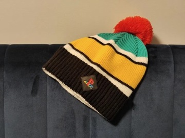 Nowa czapka na zimę retro kolory PlayStation