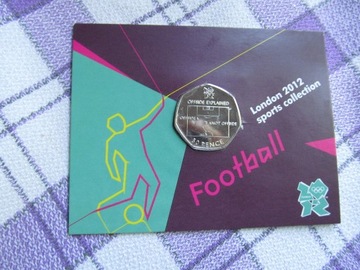 50 pence-Football-moneta okolicznościowa 