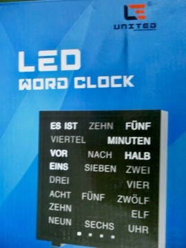 Zegar  LED -  j. niemiecki