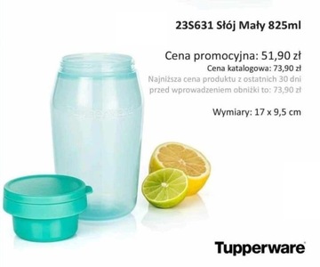 Tupperware Słój mały 825ml