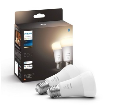 Żarówki Philips Hue Białe 9W LED E27 2-pak NOWY