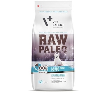 Vetexpert Raw Paleo Puppy Large Turkey 12 kg