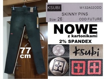 spodnie KSUBI r 26 W28 L31 pas 72 73 74 75 76 NOWE