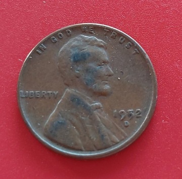 Moneta USA 1 cent 1952D