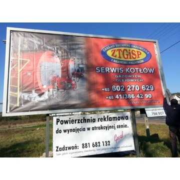 Miejsce reklamowe Billboard Kielce / 12 m2 / (Mied