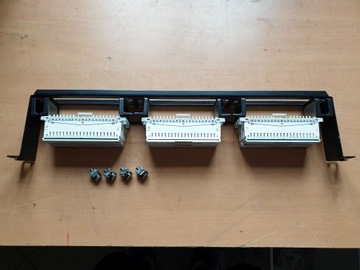 Panel krosowy rack DDF 1U z łączówkami Krone