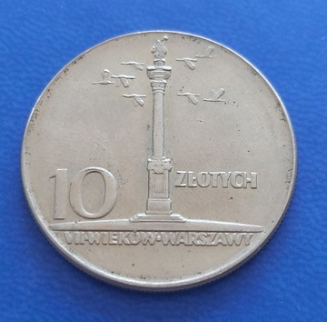 Moneta 10zł 1965 r. Kolumna Zygmunta
