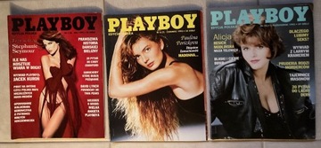 PLAYBOY 3 numery wydania polskiego z 1993 roku