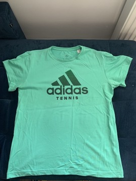 Adidas tenis koszulka S t-shirt zielony