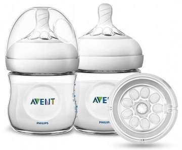 Butelka avent 125ml + 2 smoczki 0+