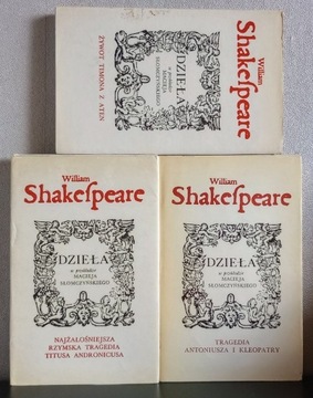 William Shakespeare  x 3