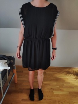 Ładna sukienka na lato H&M 42 XL,mała czarna